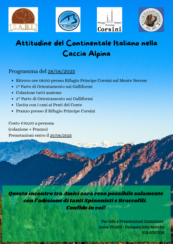 Attitudine del Continentale Italiano nella Caccia Alpina (4)