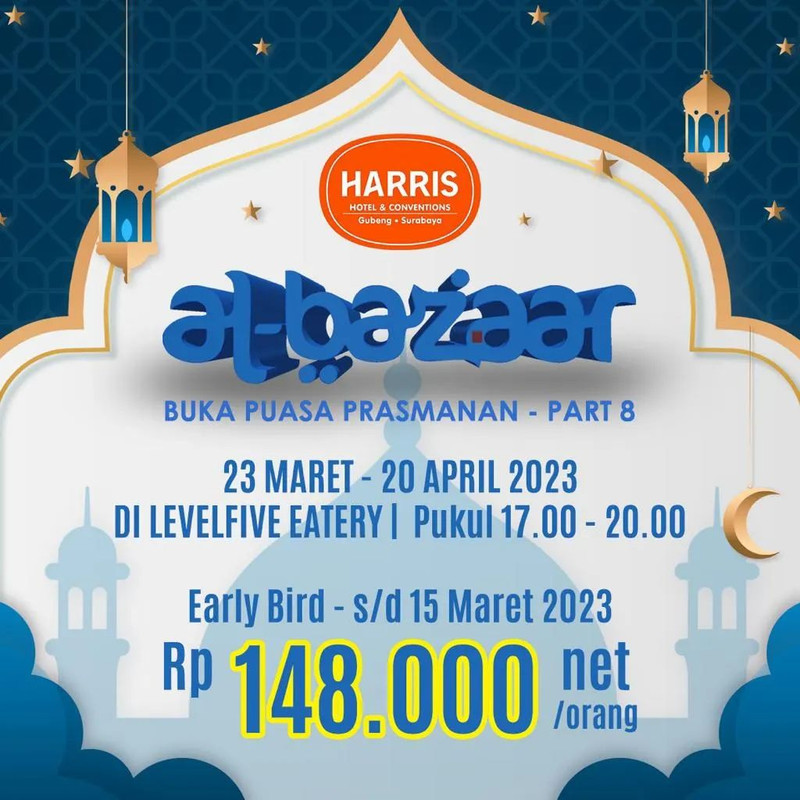 HARRIS Hotel Gubeng, hotel di Surabaya yang menawarkan paket bukber all you can eat.
