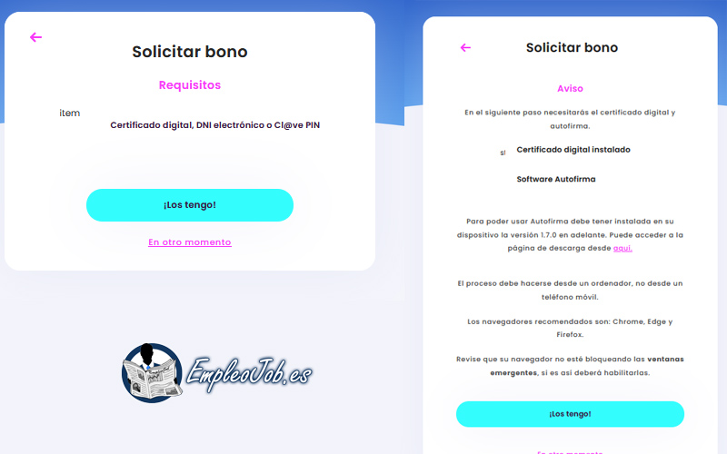 requisitos para solicitar bono cultural