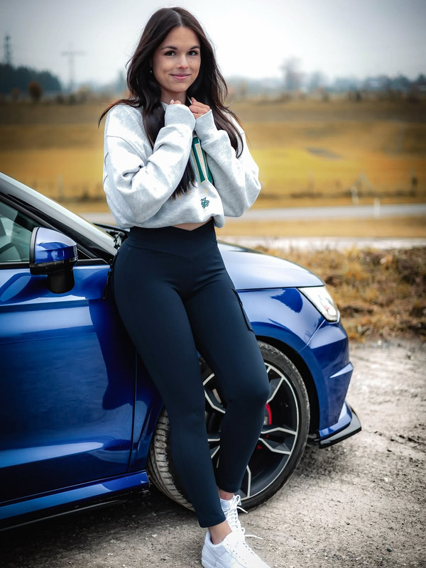 GG824h foxed store FOXED CARGO 3 POCKET LEGGINGS ALL BLACK FOXED SUTTON PREMIUM UNISEX SWEATER