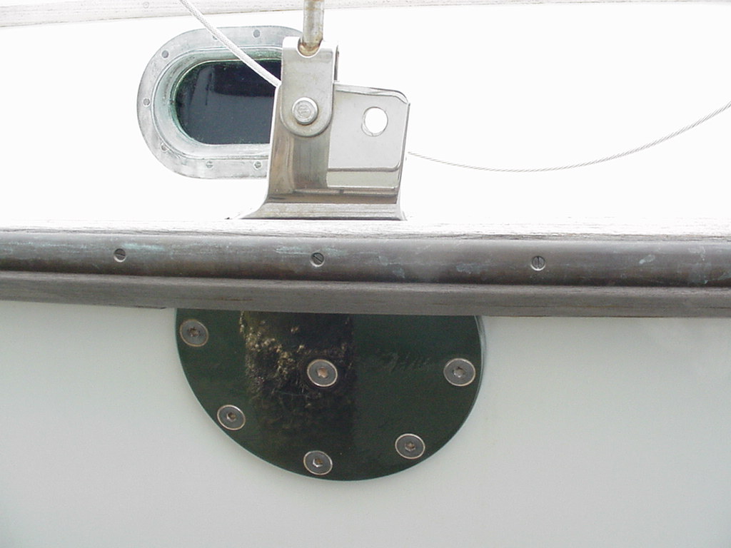 Upper bolts hidden by new rail