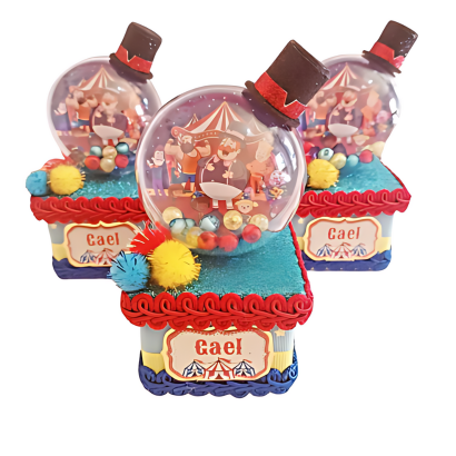 Caixa bolha tema circo bita