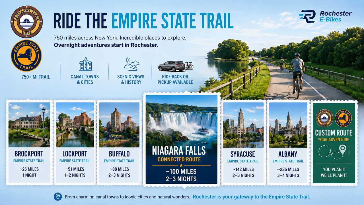 Ride the Empire State Trail with Rochester E-Bikes