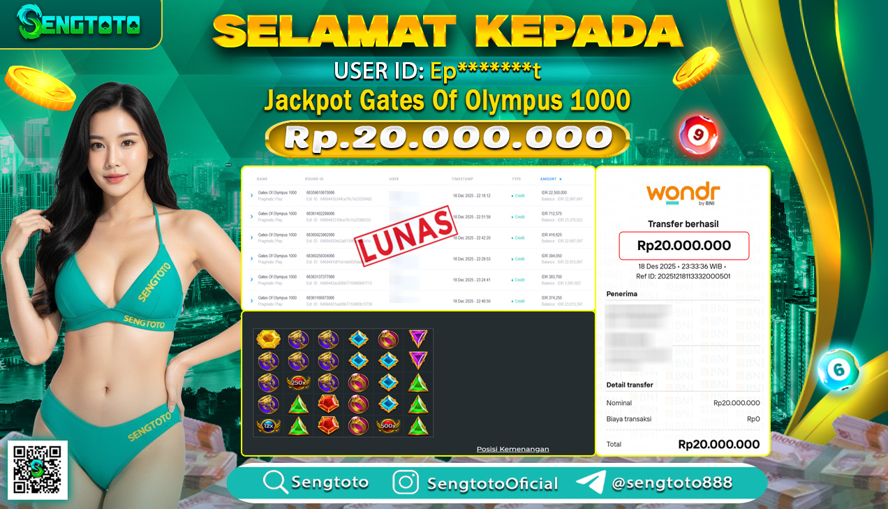 BUKTI PEMBAYARAN SLOT GATES OF OLYMPUS 1000