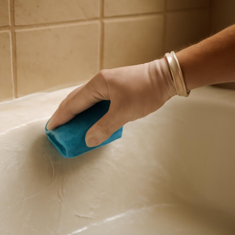 Чистка ванной комнаты: обработка ванны и плитки