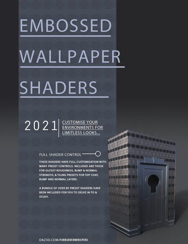 Embossed Art Deco Wallpaper Shaders