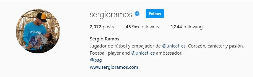 Ramos's Instagram