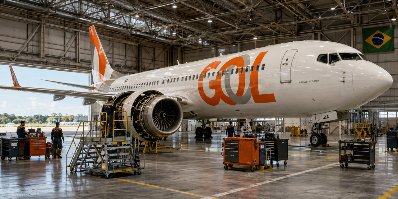 GOL fecha financiamento de até US$ 160 milhões para manutenção de motores na GE Celma