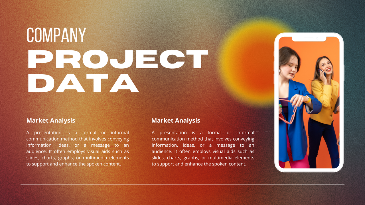 Orange and White Gradient Modern Business Project Presentation