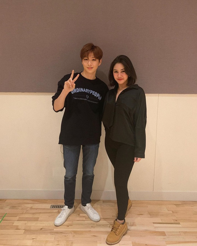 Vanesha Prescilla bersama Kang Daniel.