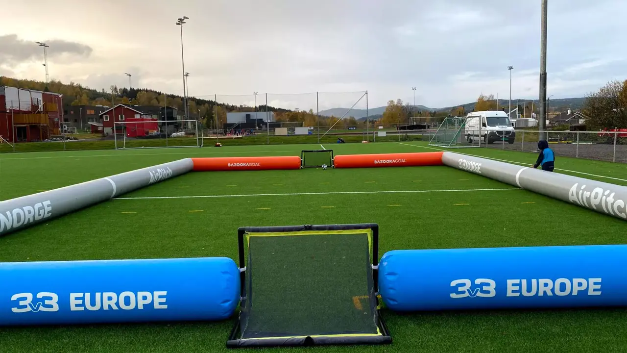3-on-3 Inflatable Football Cage