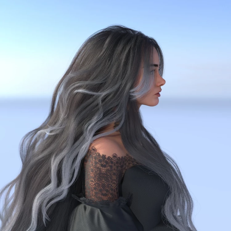 dForce Mythic Long Hair for Genesis 9