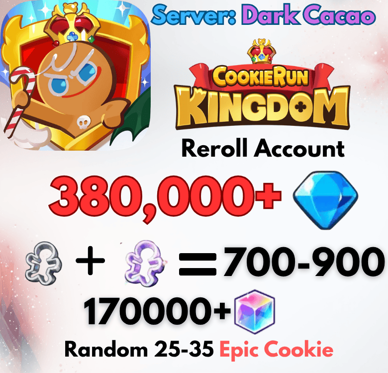 [Dark Cacao] Cookie Run: Kingdom Starter Account
