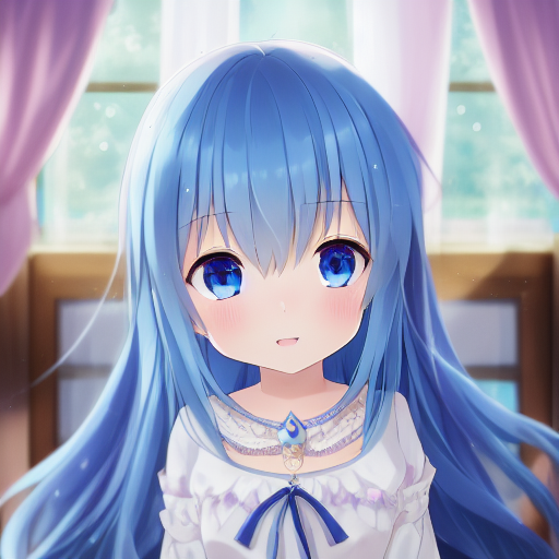 00367-711438940-DATE_ A_LIVE, 7yo little girl, exquisite anime  palace_bedroom, Full_body, blue_hair