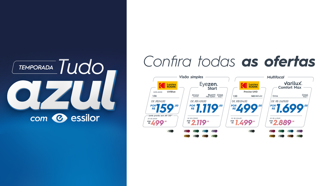 Tudo Azul: campanha destaque
