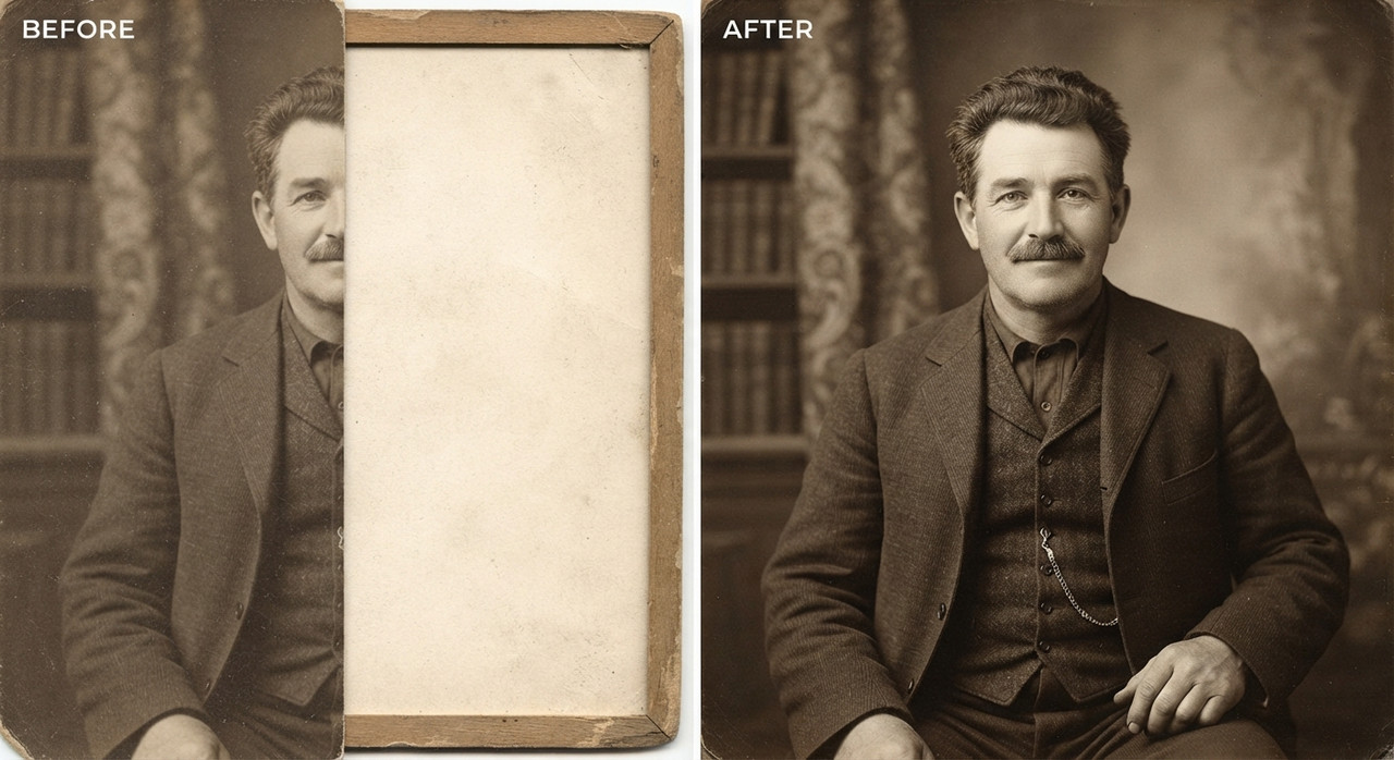 AI-generated example result for the upscaling prompt: Half Face to Full Portrait AI Prompts for Image Upscaling by Prompt Craft