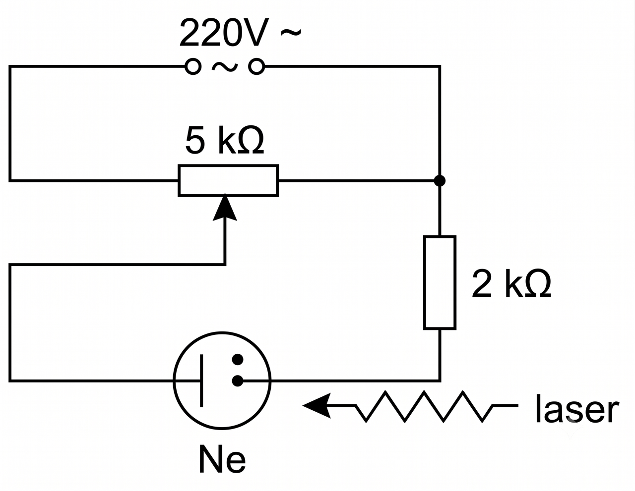 Sơ đồ mạch điện đèn Neon