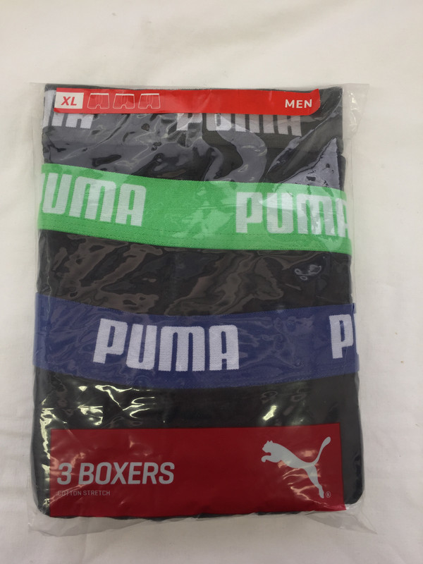 PUMA Herren Boxershort Basic Limited Black Edition 3er Pack Green-Black Gr.  XL | eBay