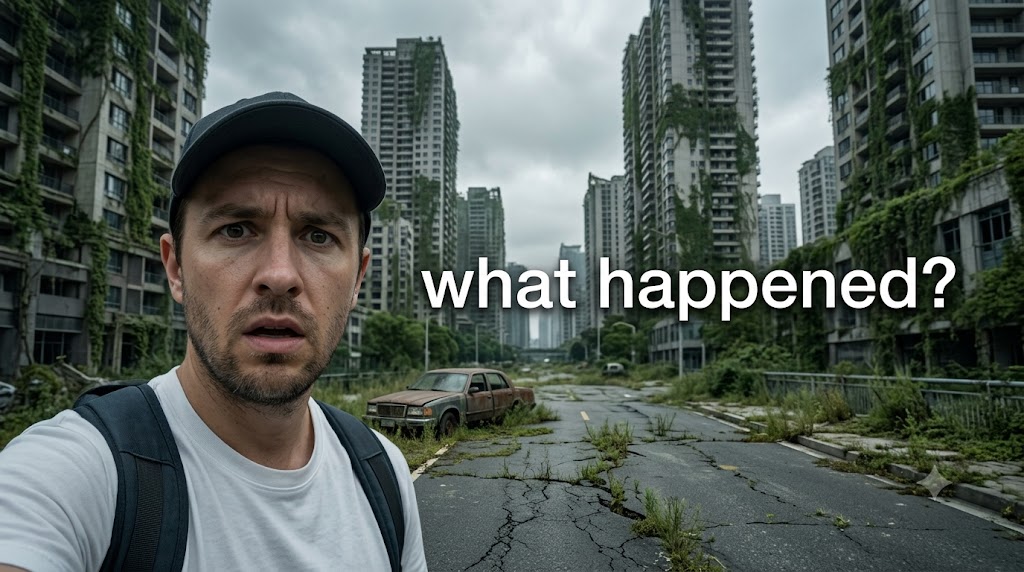 AI-generated example result for the youtube-thumbnail prompt: Travel & Adventure Vlog – "what happened?" | Travel And Adventure Vlog Youtube Thumbnail AI YouTube Thumbnail Prompt