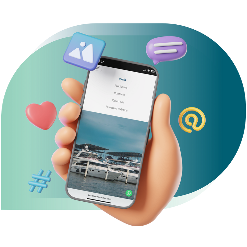 Smartphone con diseño digital