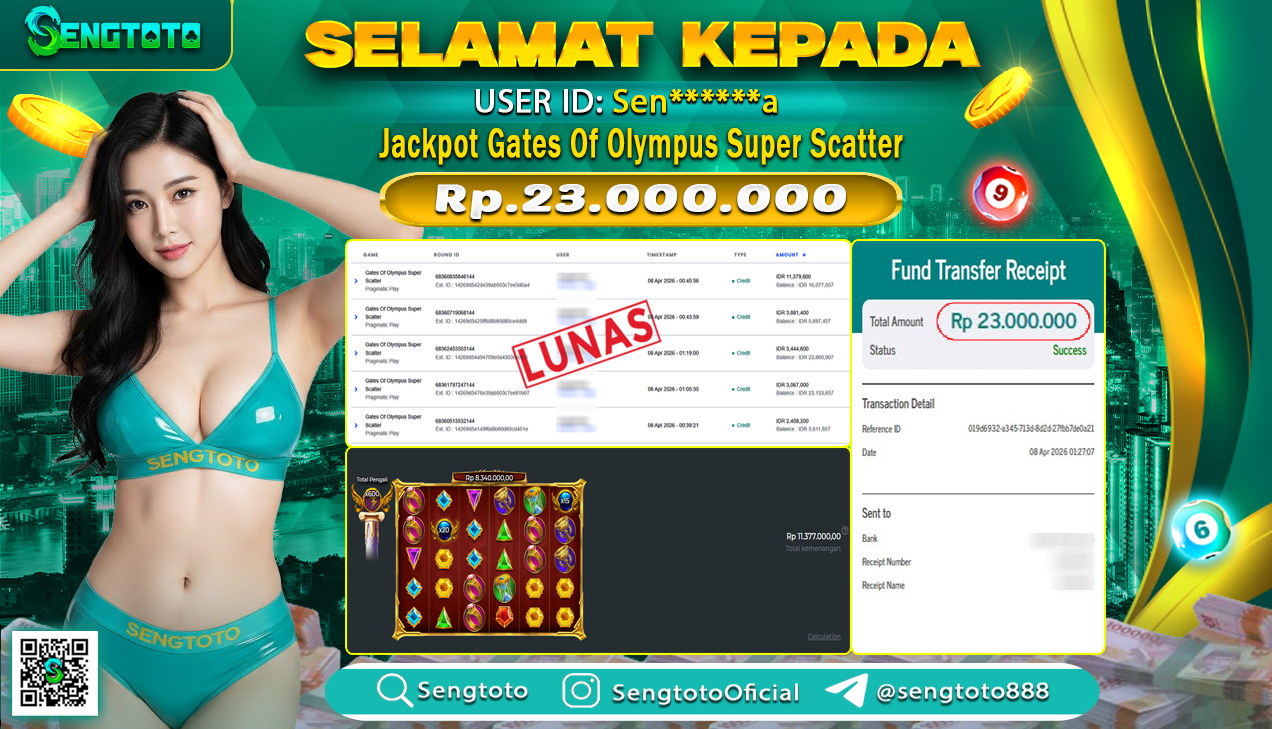 BUKTI PEMBAYARAN SLOT GATES OF OLYMPUS SUPER SCATTER