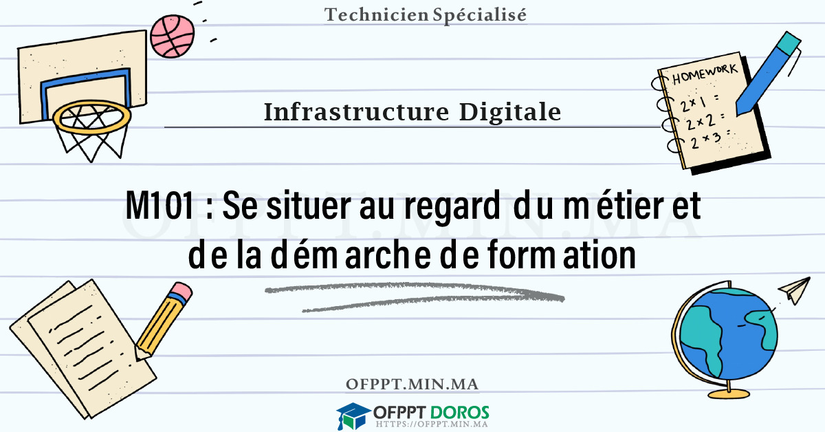 Sommaire détaillé du cours Se situer au regard du métier et de la démarche de formation M101 OFPPT - Structure du module