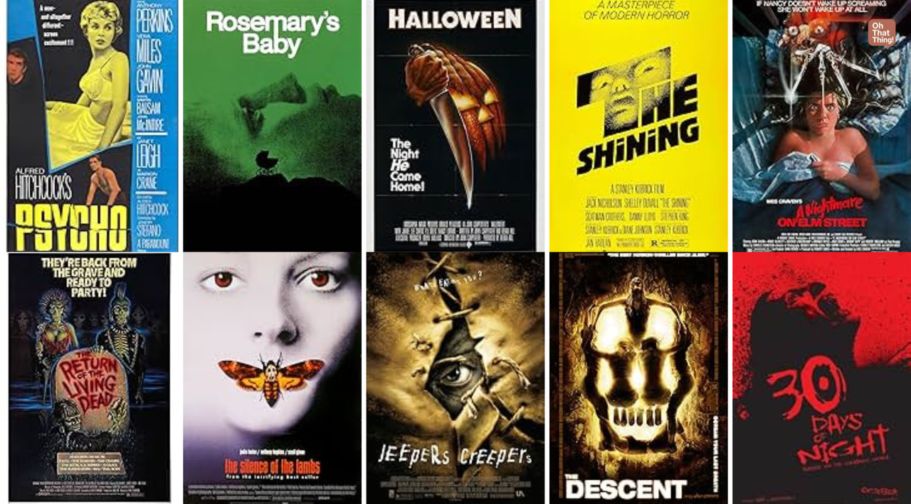 Halloween Movie Posters 1-10