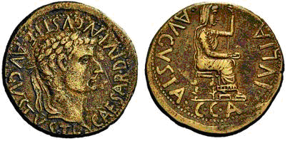 As de Caesaraugusta, época de Tiberio. C C A - AVGVSTA IVLIA. Livia sedente a dcha. 1