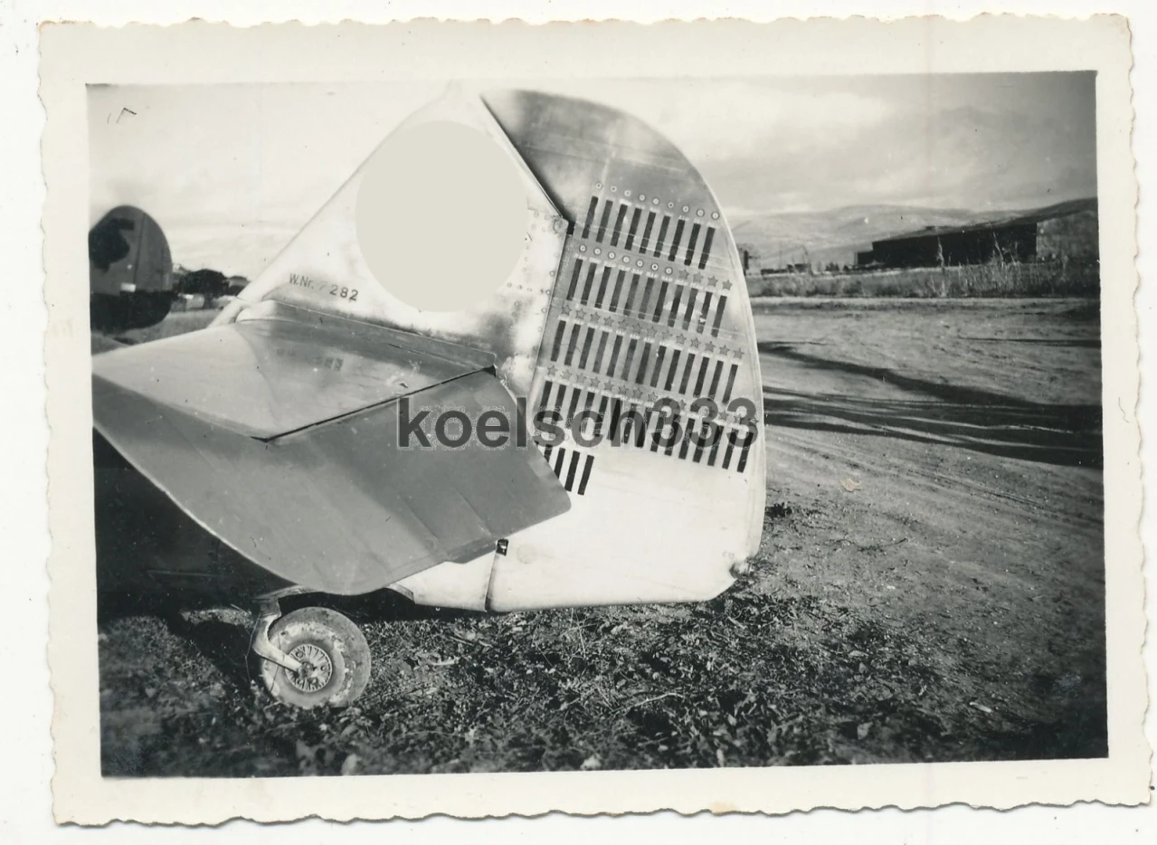 Foto 53 Abschüsse auf Heckfinne vom Messerschmitt Bf 109 Flugzeug der Luftwaffe
