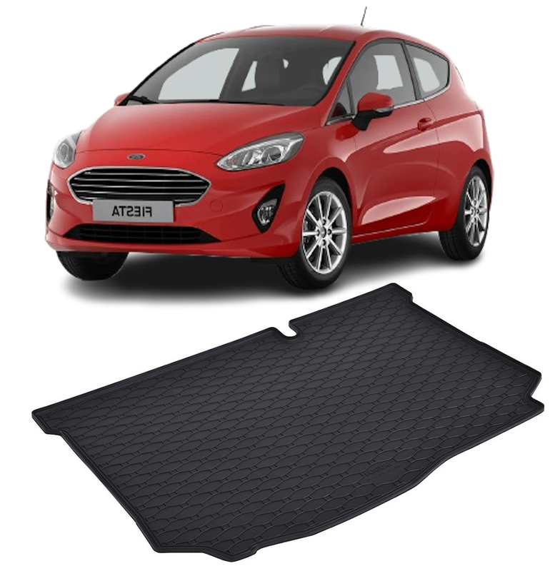 Tavita auto FORD Fiesta Hatchback 2017-prezent, protectie portbagaj, Cri-Flo, din cauciuc 100%, compatibil cu autoturismul FORD Fiesta Hatchback