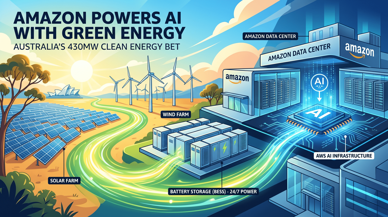 Amazon 430MW Clean Energy Bet: Powering the Future of AI Infrastructure in Australia