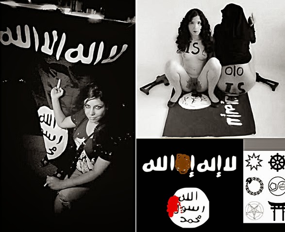 Una feminista egipcia defeca y menstrúa sobre la bandera de ISIS
