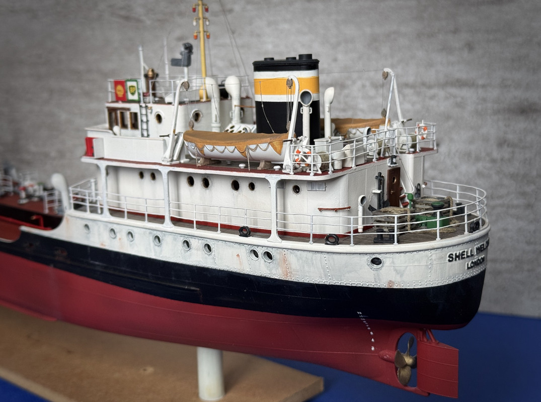 Ship model - Shell Welder - 1955 - UK Tanker Coaster - 3D Print - 1:100 11