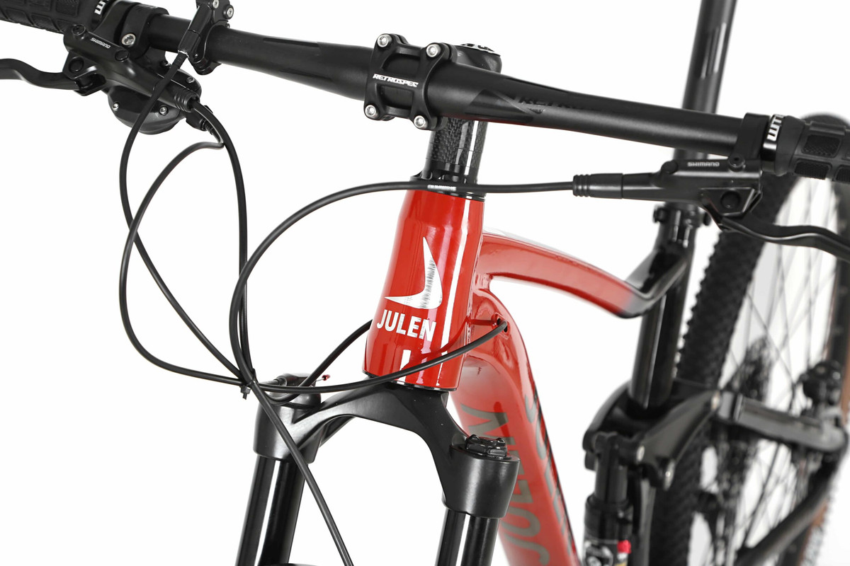 Bicicleta de trail Julen Trail Disc de 29 pulgadas en color rojo.