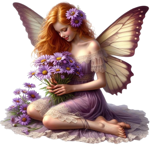 Fairy&PurpleDaisies3AImadeByLoriM2-24