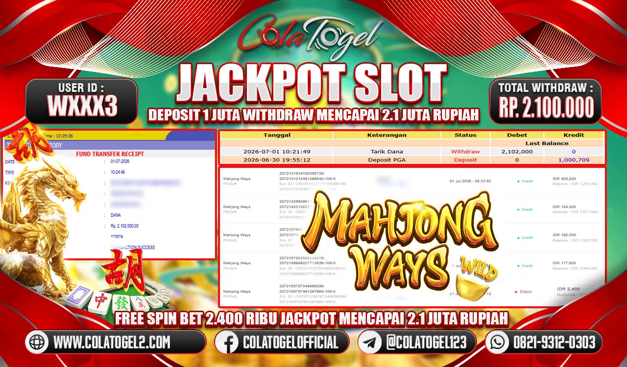 JACKPOT SLOT GACORR!!