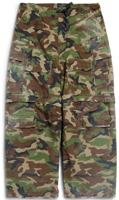 Balenciaga Cargo Baggy Camo Verde