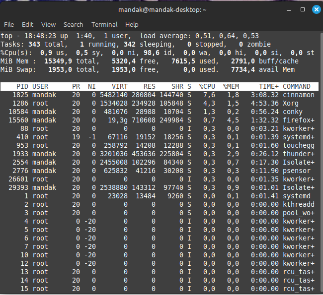 [SOLVED] Increasing RAM memory usage - Linux Mint Forums