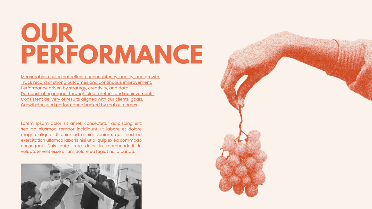 Orange Beige Dualtone Startup Pitch Deck Presentation