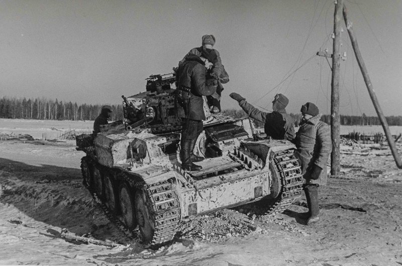 Трофейный чешский танк PZ 38 (t) Praga.