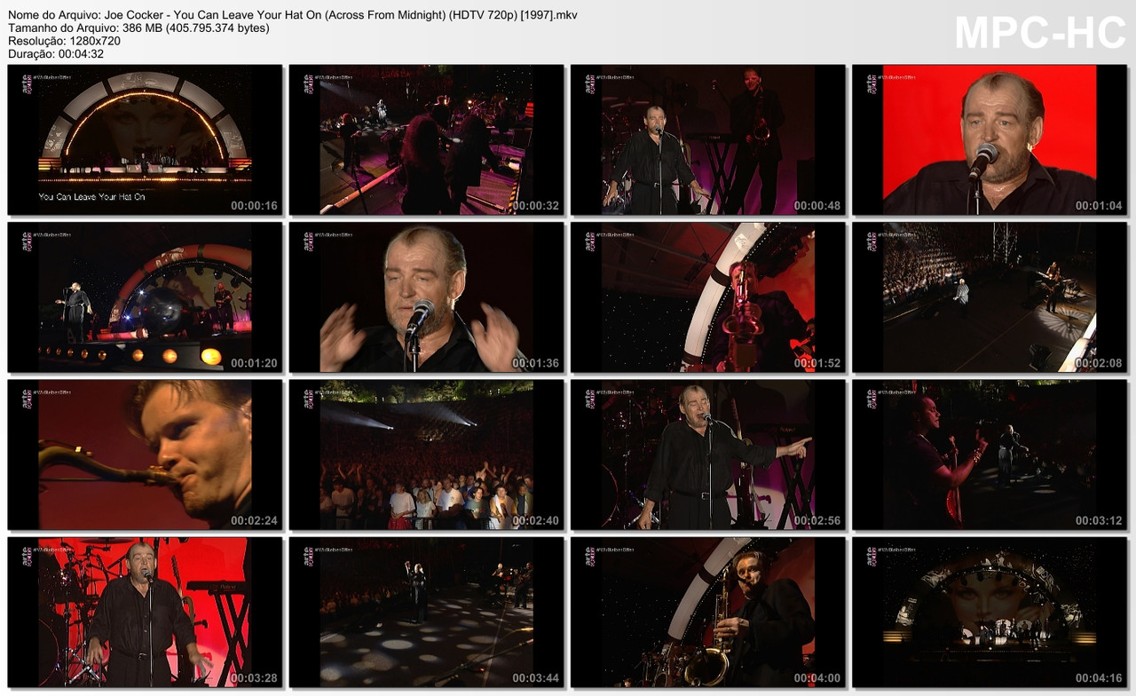 Joe Cocker - You Can Leave Your Hat On (Across From Midnight) (HDTV 720p) [1997]