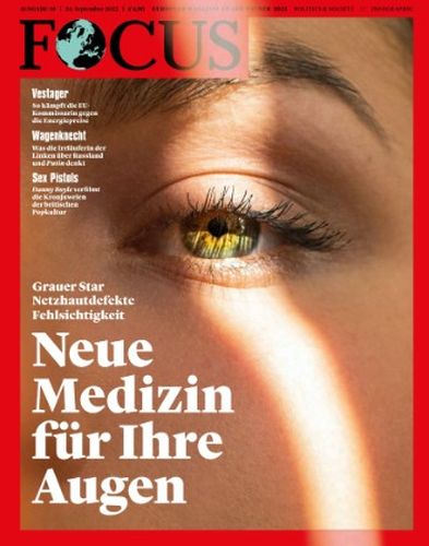 Cover: Focus Nachrichtenmagazin No 39 vom 24  September 2022