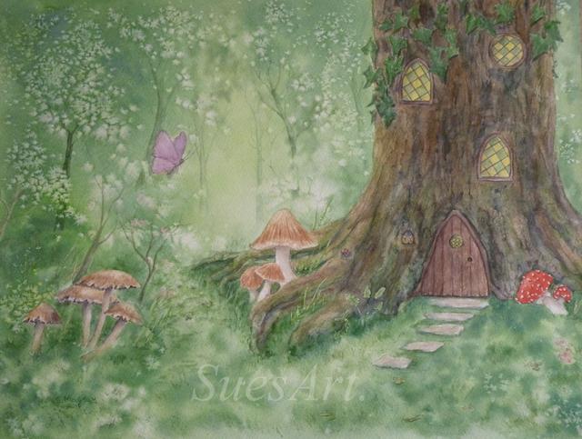 Fantasy Woodlands in Watercolor