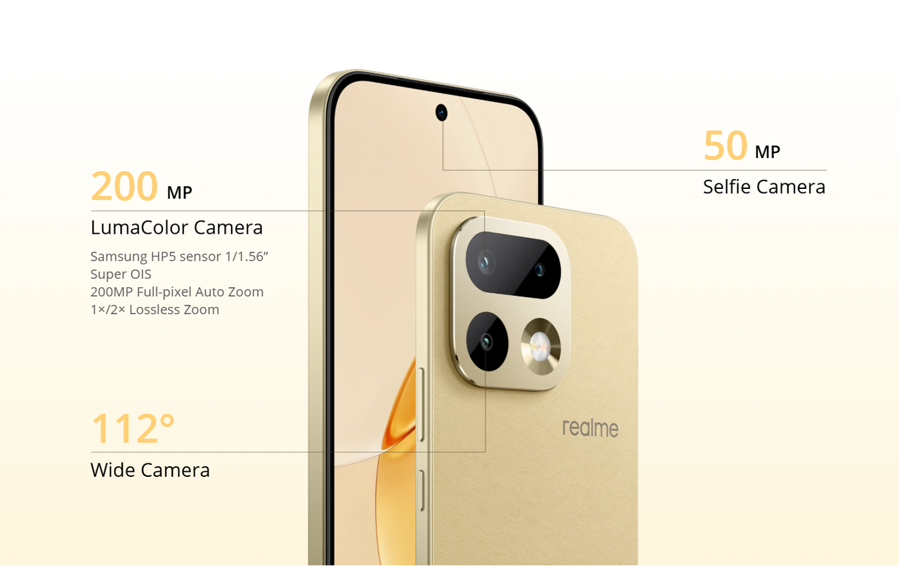 Advanced Professional 200MP LumaColor Main Sensor Camera