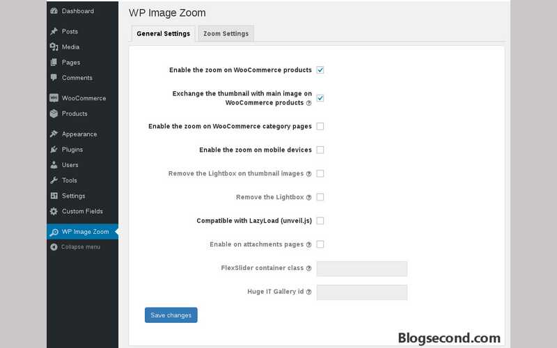 Gambaran dari Plugin WP Image Zoom
