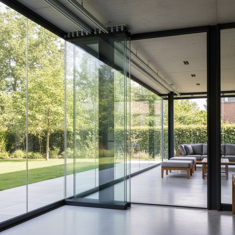 Остекление с парковкой створок