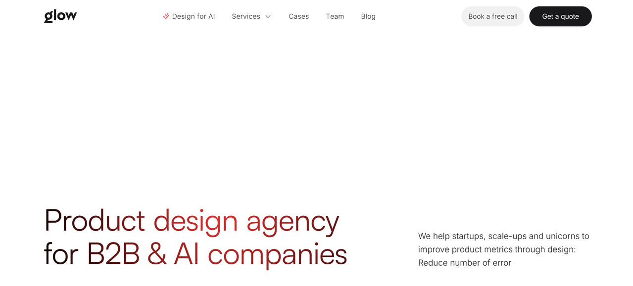 UX Consulting Glow Design Agency