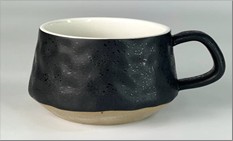 Стильна чорна кружка Duo 410мл