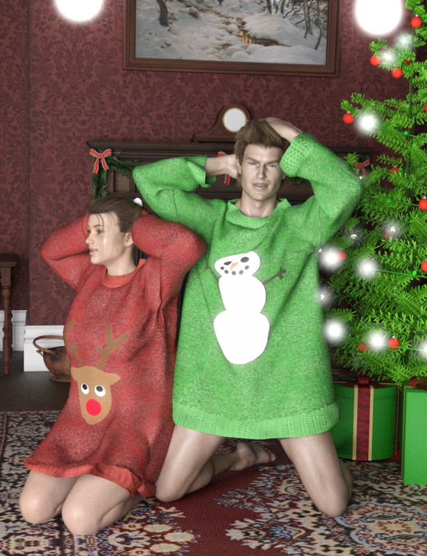 SY dForce Ugly Sweater Genesis 8