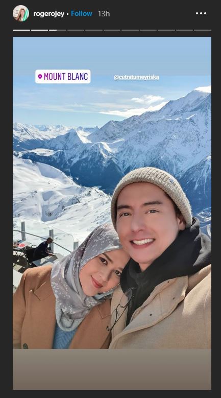 Story Instagram Roger Danuarta, @rogerojey.